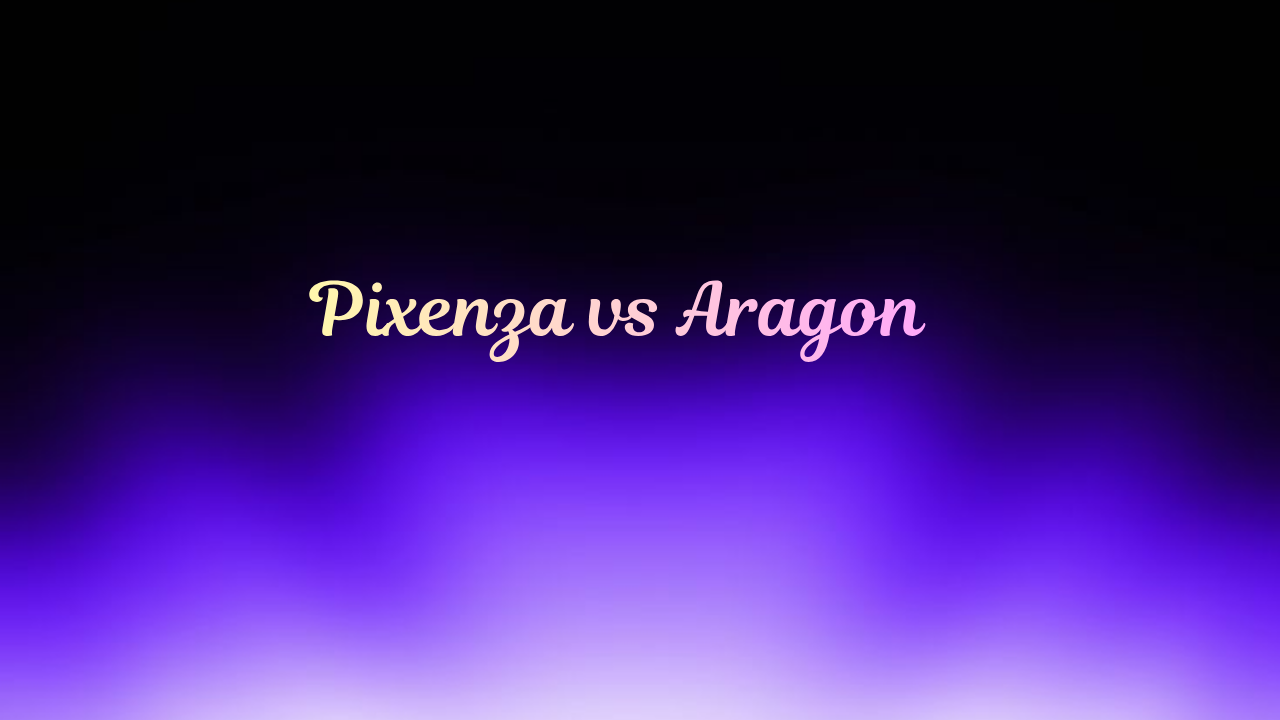 Side-by-side comparison of Pixenza and Aragon AI headshot generators