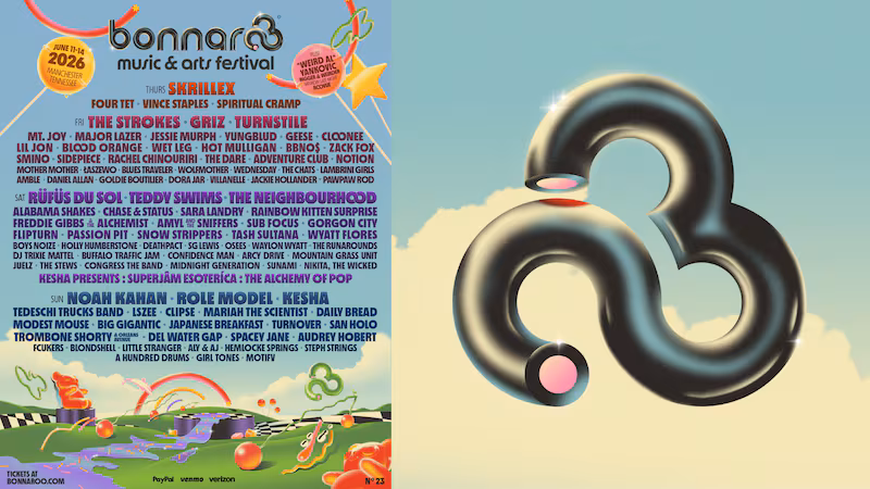 Bonnaroo 2026 Lineup Poster