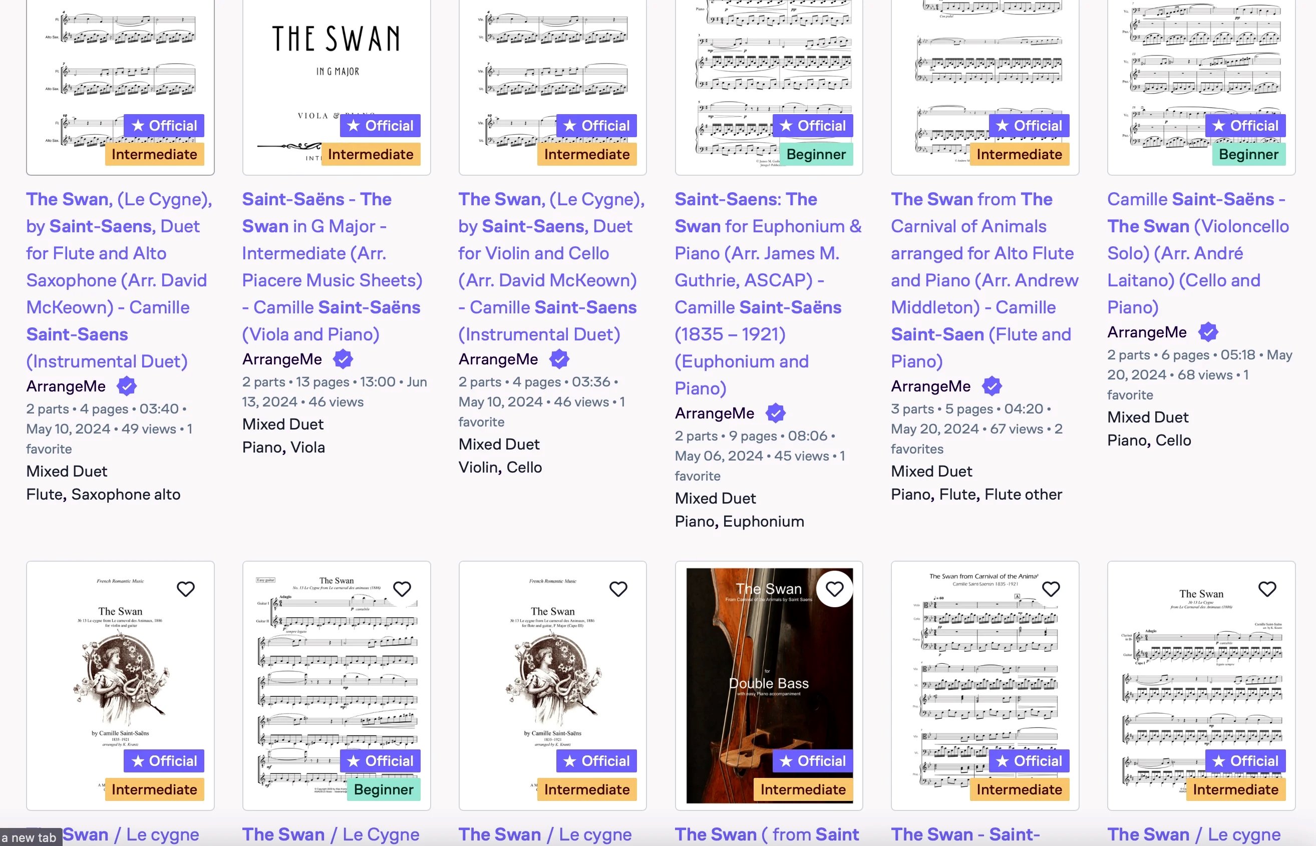 MuseScore Official Scores Search Results