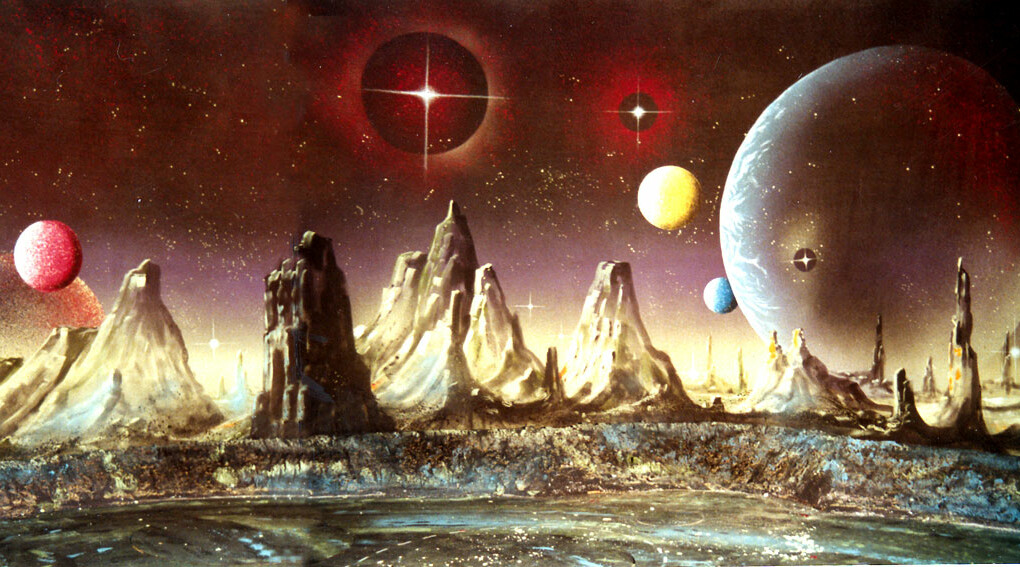 Artistic representation of the planets from Holst’s The Planets suite