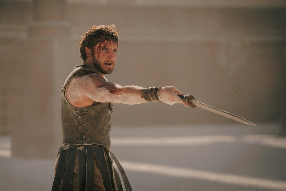 Russell Crowe as Maximus in Gladiator