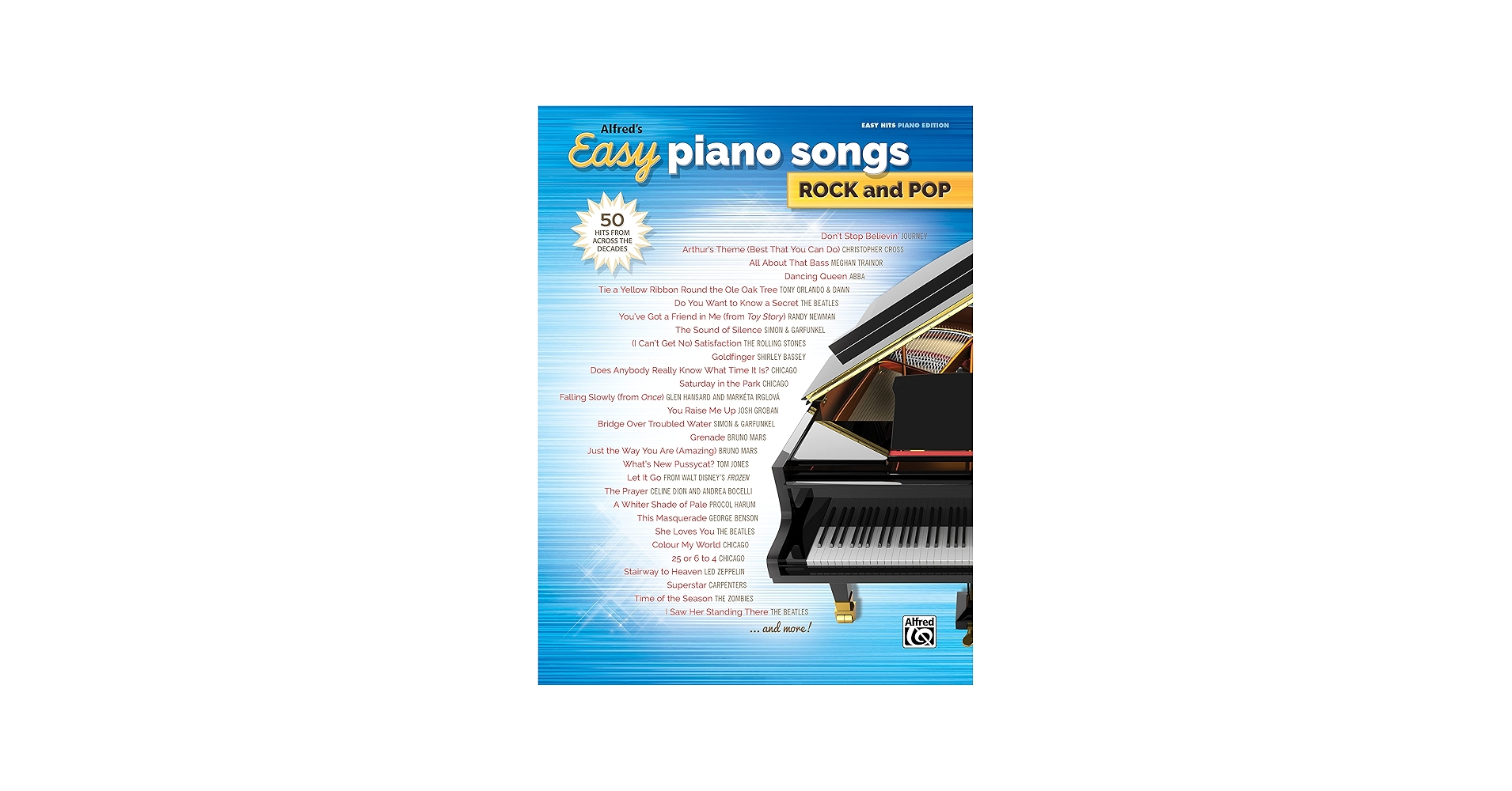 Alfred's Easy Piano Songs Rock and Pop book cover