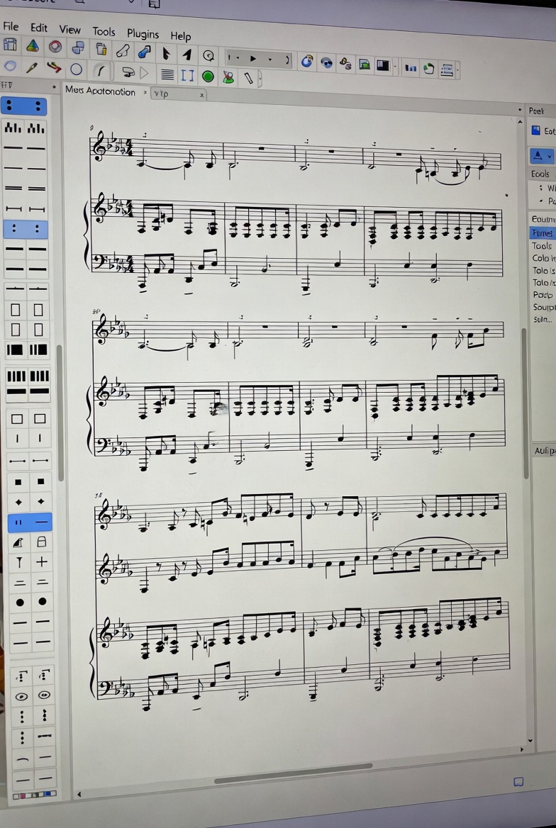 MuseScore software interface