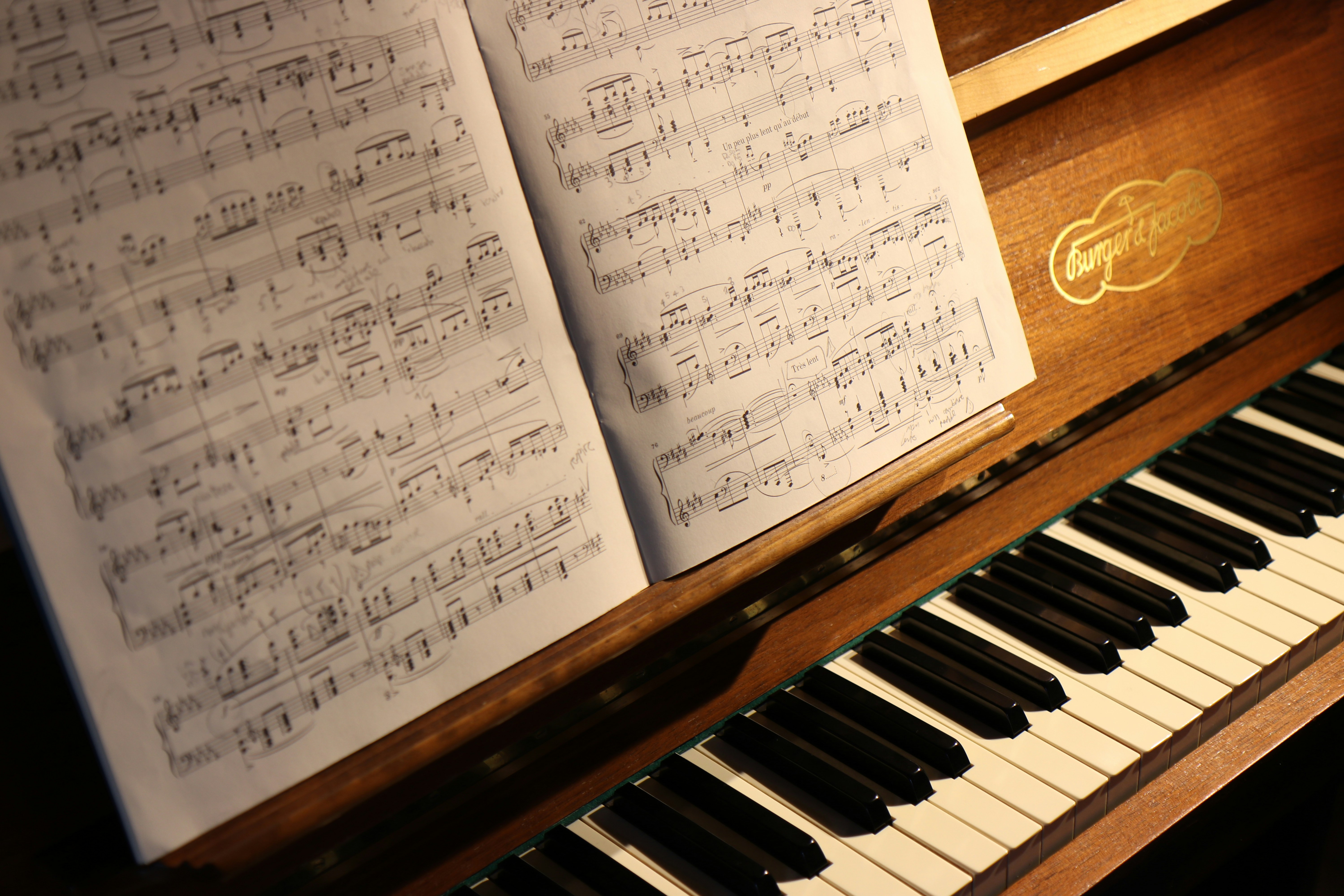 Composer writing music