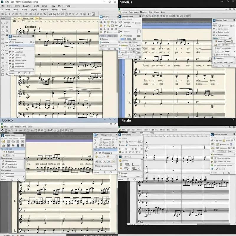 Music notation software score