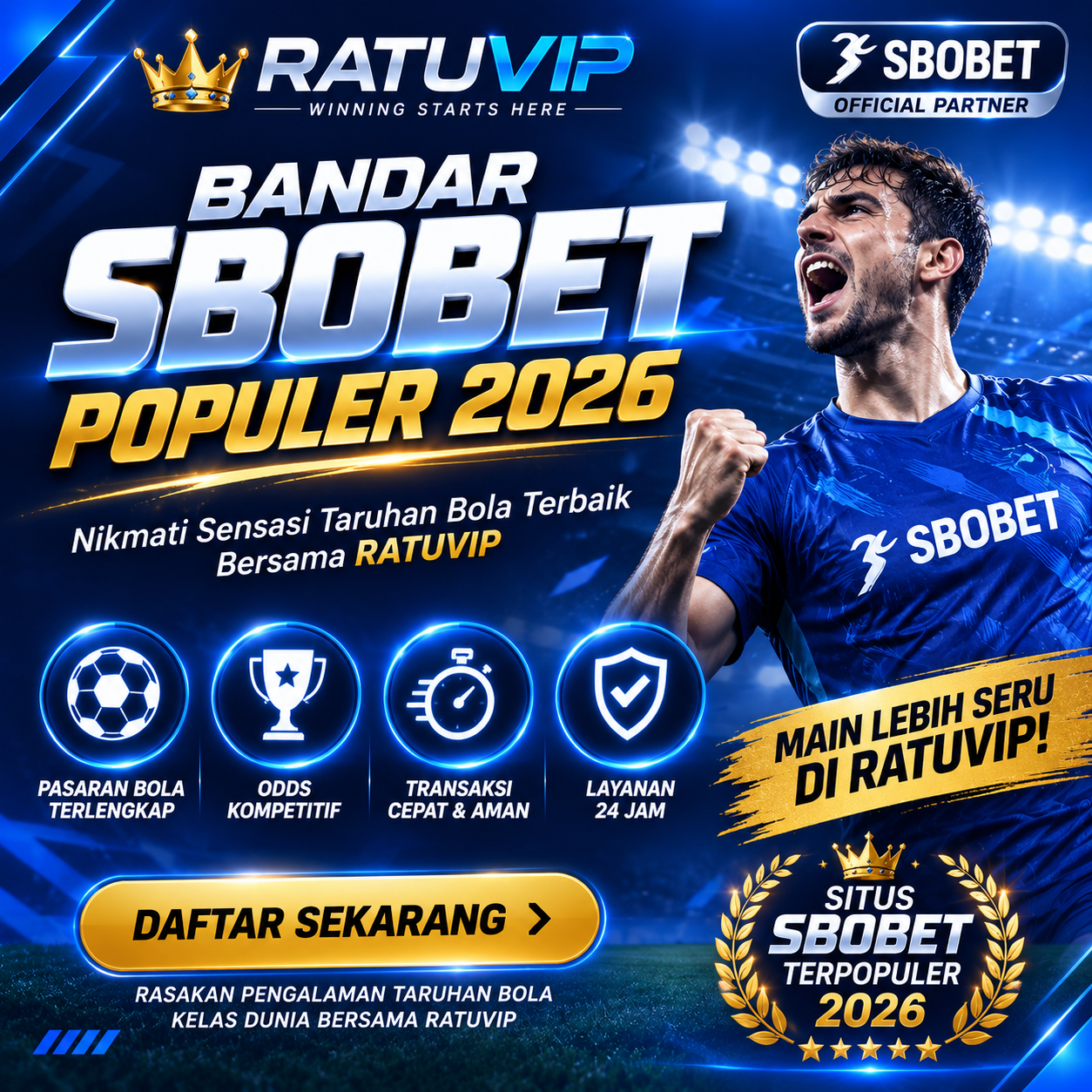 RATUVIP : Link Daftar Paling Lengkap Permainan Bola 2026