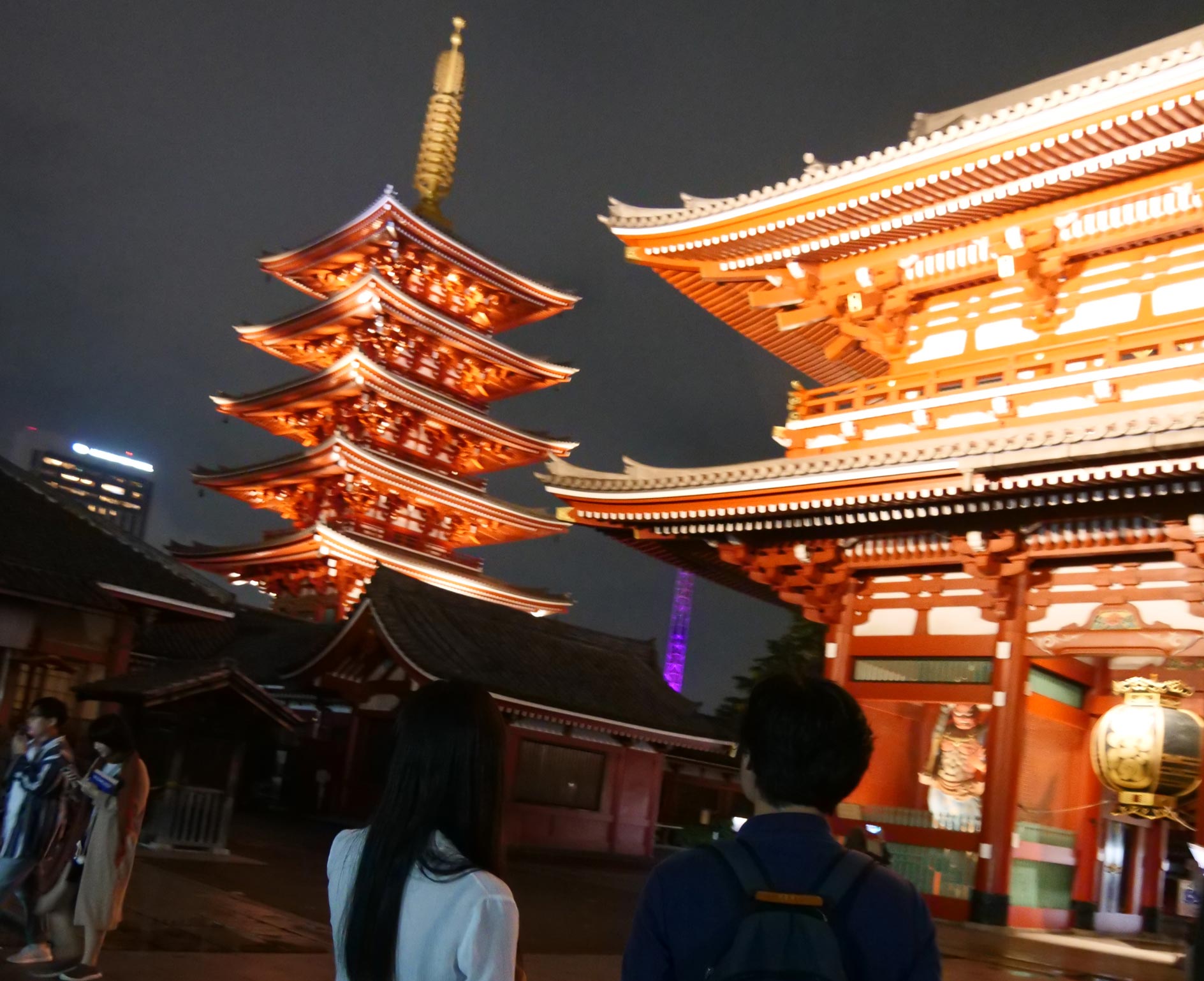 Sensoji Temple at night