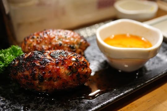 Grilled chicken ball