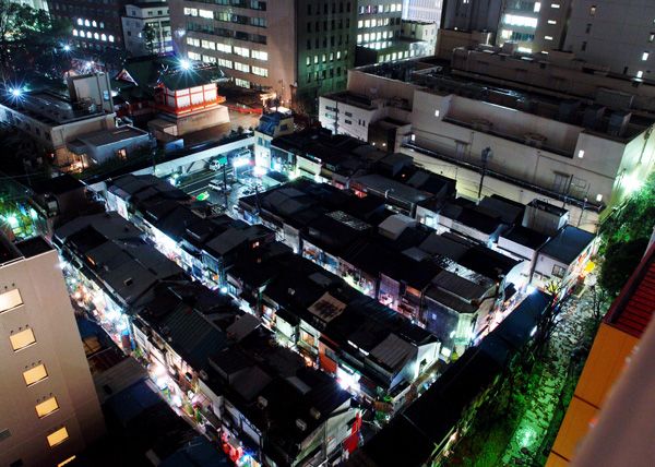 Shinjuku Golden Gai Street - Bird's eye view