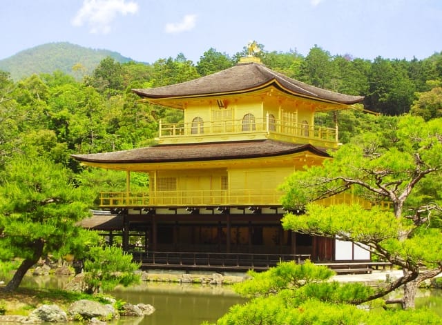 Summer at Kinkakuji Temple