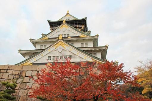 Osaka Castle in Autumn