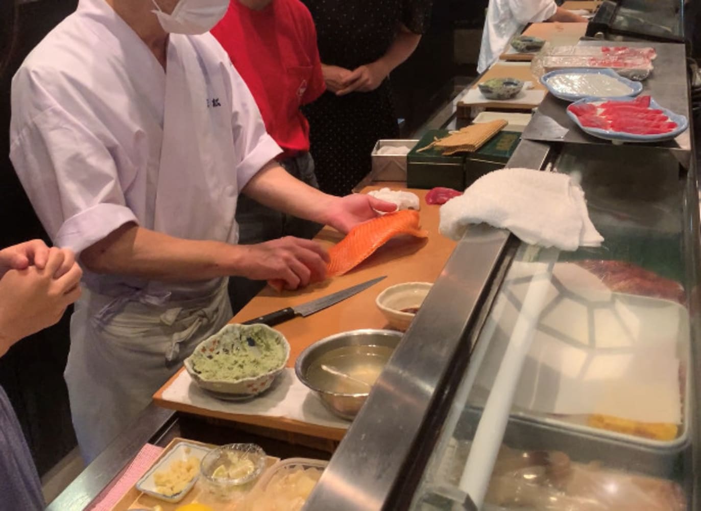 Sushi-making class taught by a professional master sushi chef and