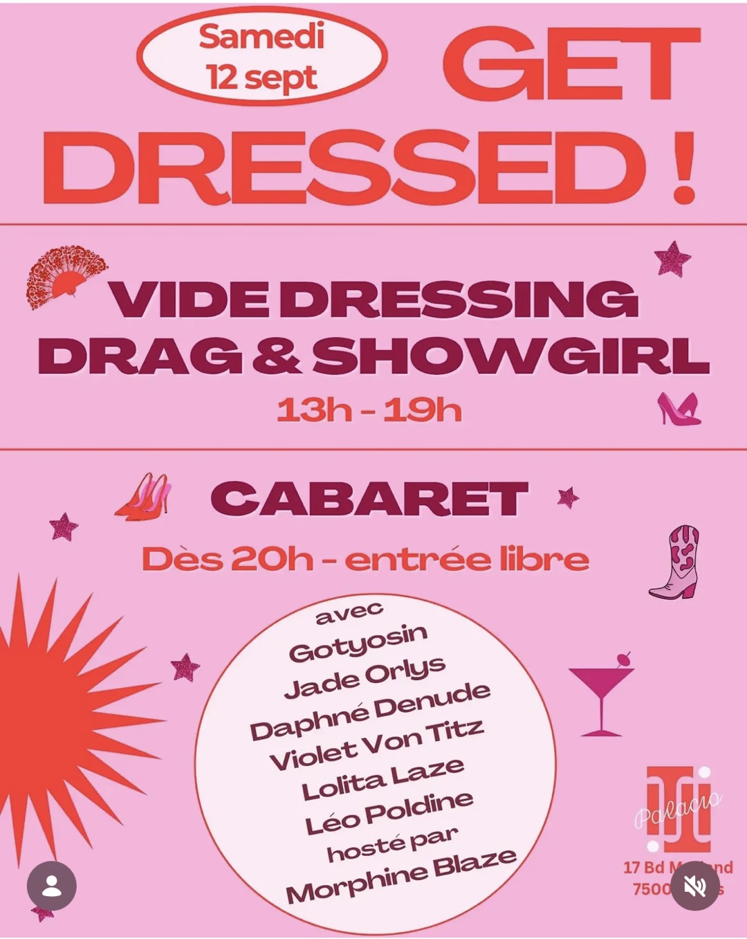 GET DRESSED! VIDE DRESSING DRAG & SHOWGIRL