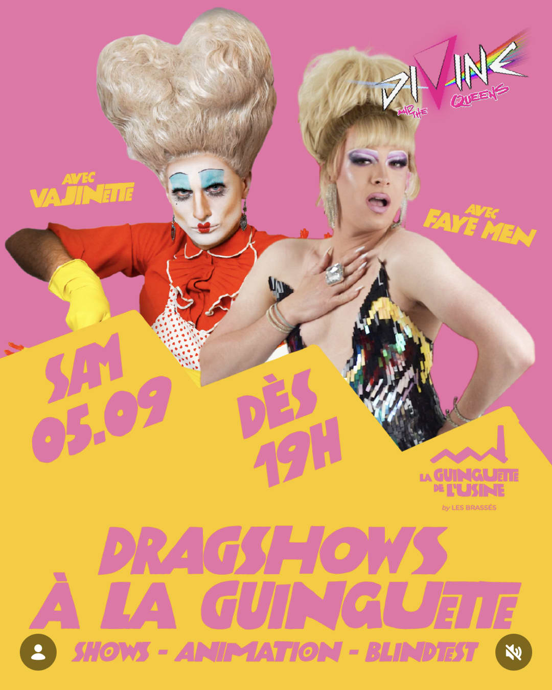 DRAGSHOWS À LA GUINGUETTE 