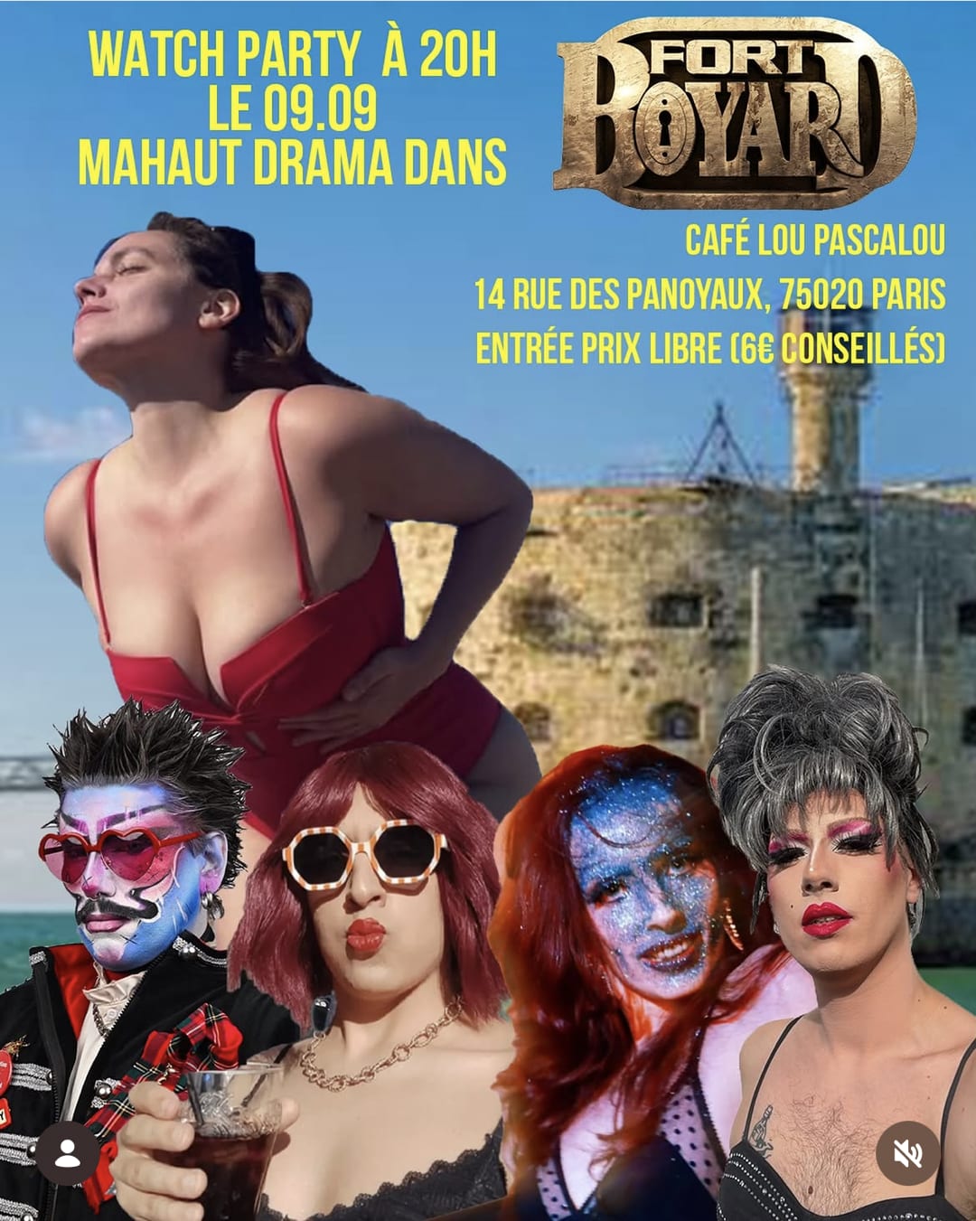 WATCHPARTY MAHAUT DRAMA dans FORT BOYARD