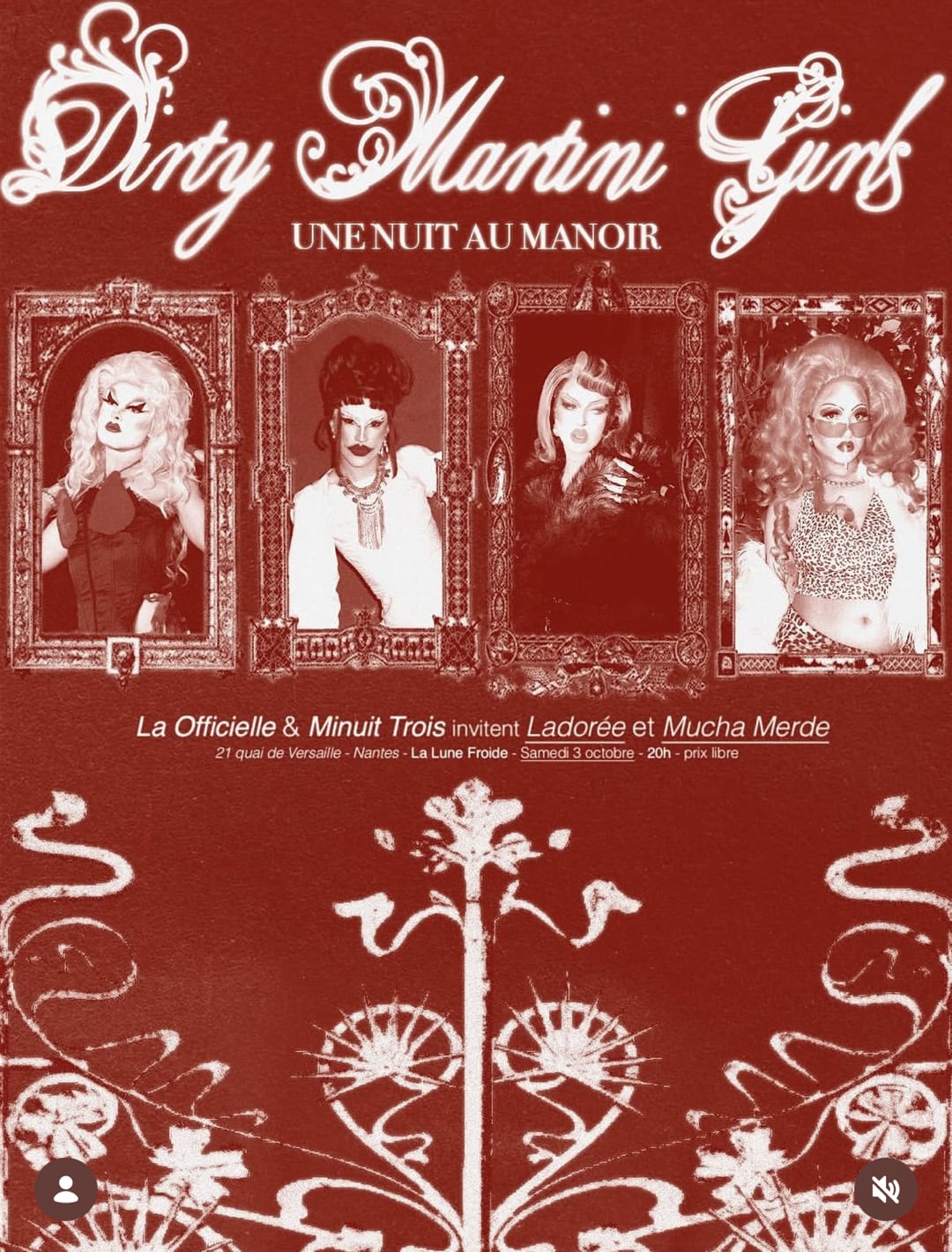 Dirty Martini Girls UNE NUIT AU MANOIR