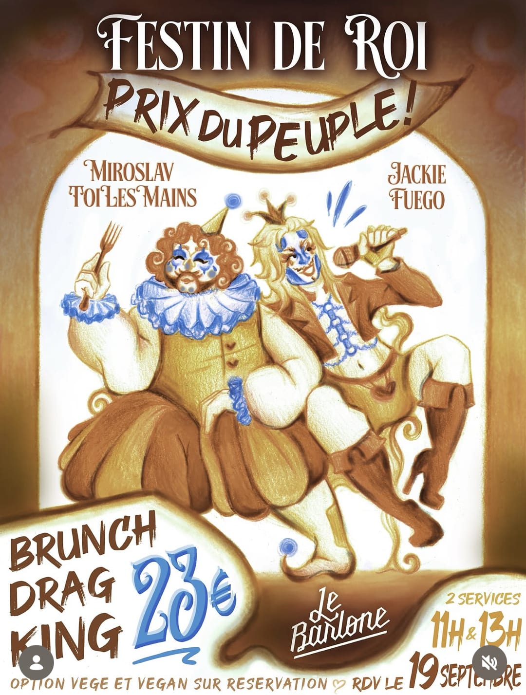 BRUNCH DRAG KING FESTIN DE ROI