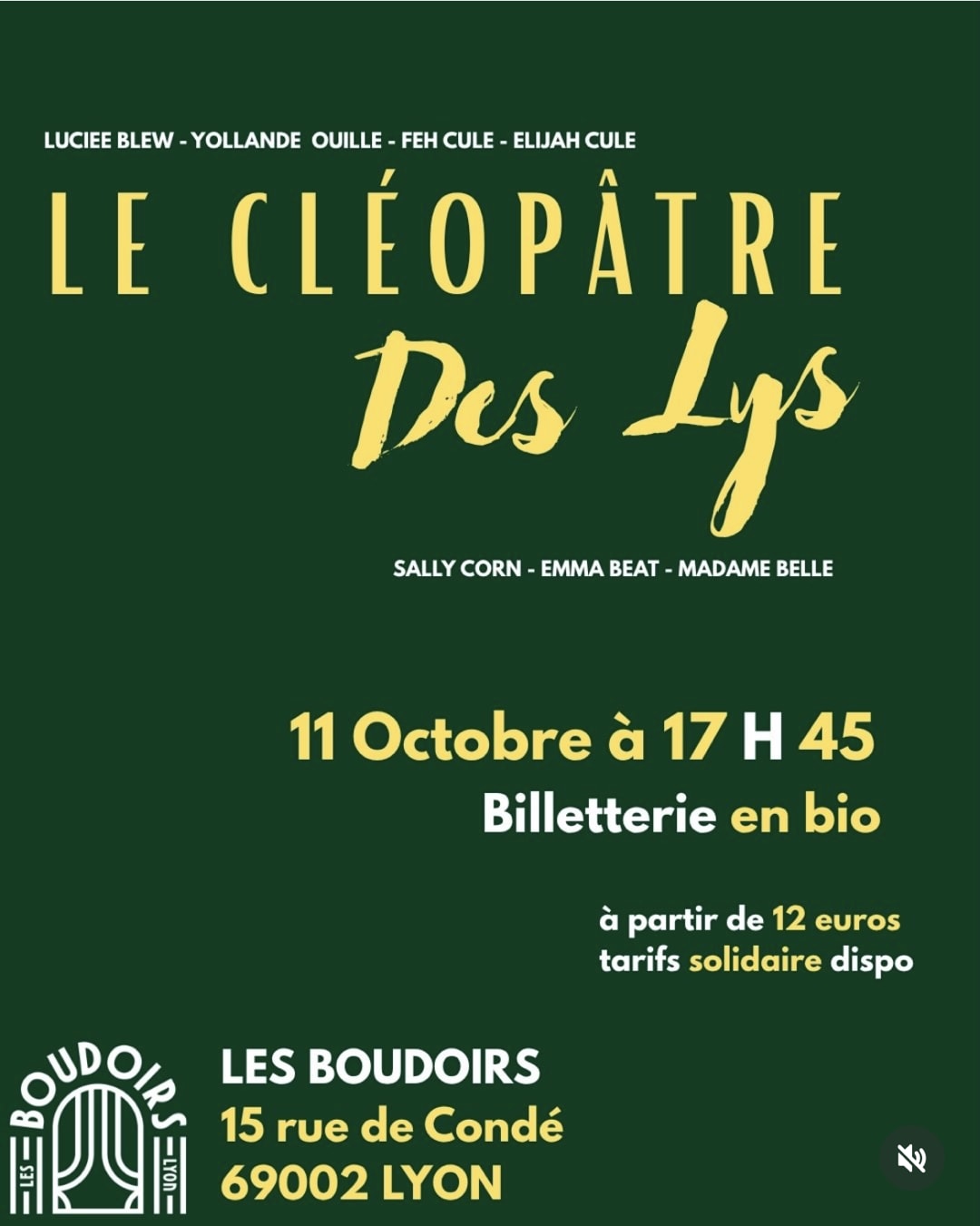 LE CLÉOPÂTRE DES LYS