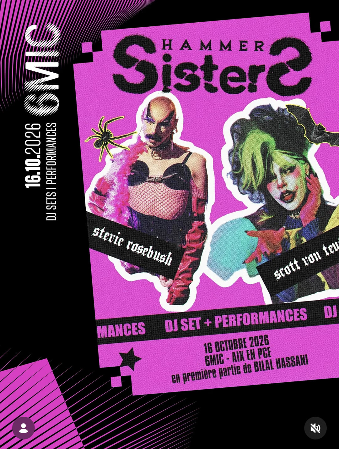 HAMMER SISTERS EN PREMIÈRE PARTIE DE BILAL HASSANI