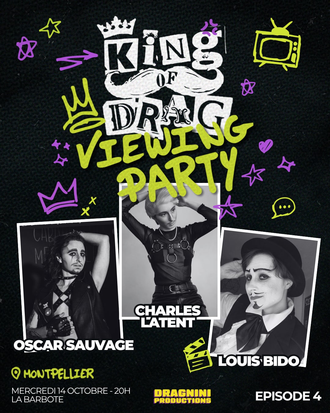 Viewing party King of Drag Montpellier