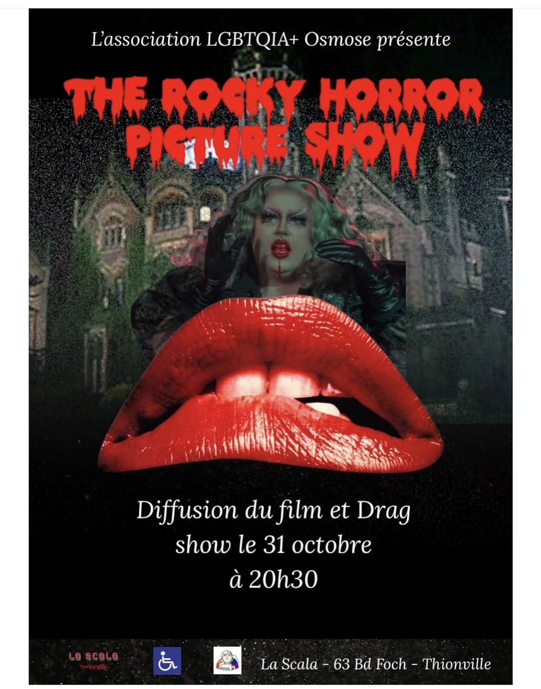 THE ROCKY HORROR PICTURE SHOW diffusion et drag show