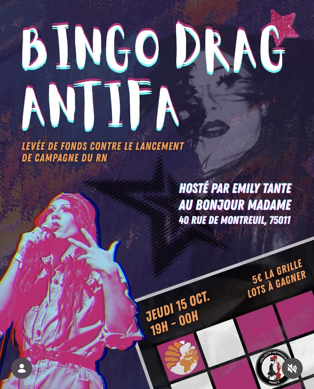 BINGO DRAG ANTIFA