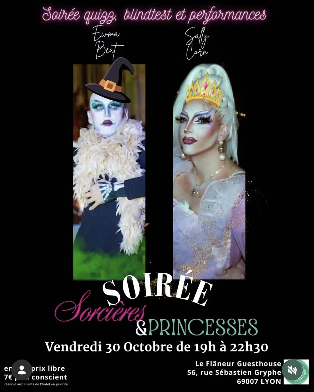 SOIREE SORCIÈRES ET PRINCESSES