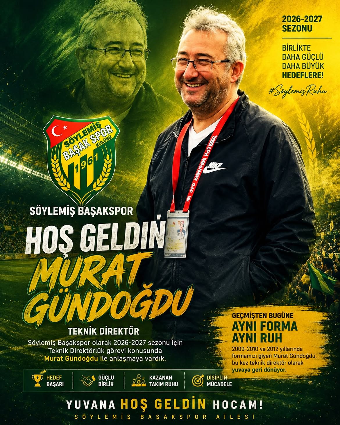 HOŞ GELDİN MURAT GÜNDOĞDU 💛💚