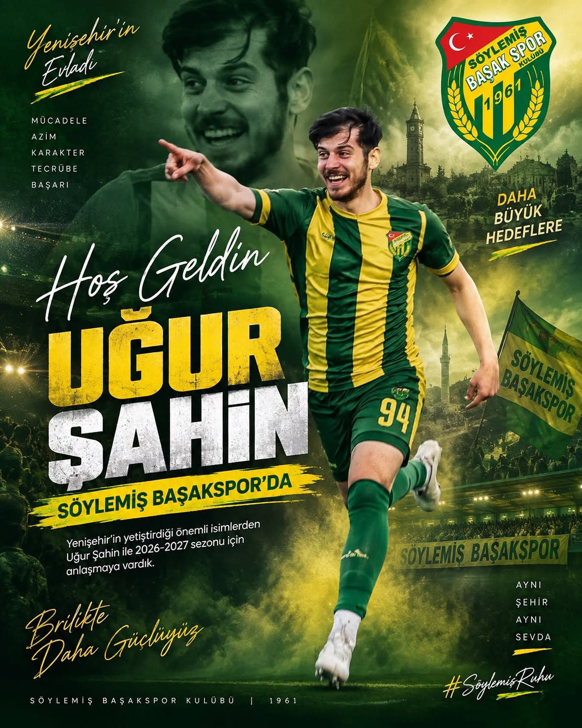 Hoş geldin Uğur Şahin! 💛💚