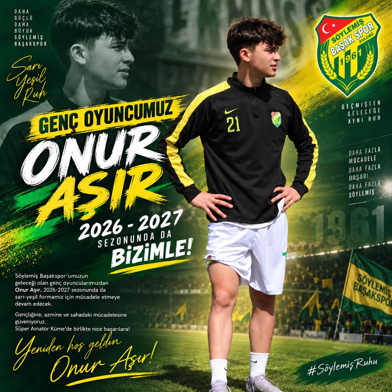 Yeniden hoş geldin Onur Aşır! 💛💚