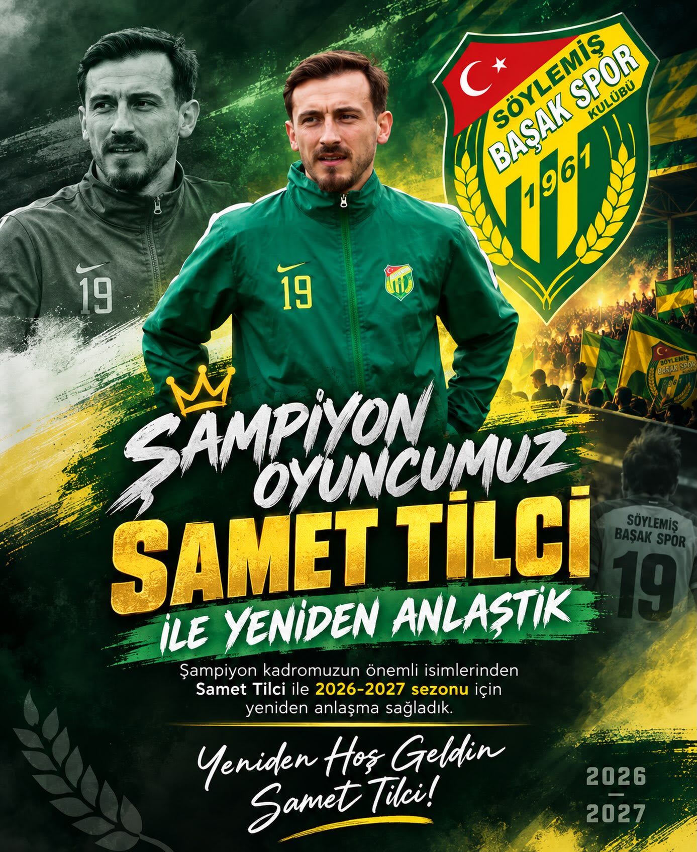 Yeniden hoş geldin Samet Tilci! 💚💛