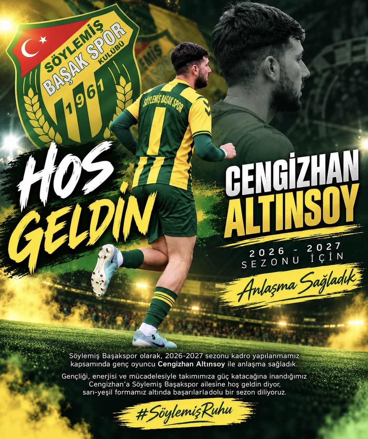 Hoş Geldin Cengizhan Altınsoy💚💛