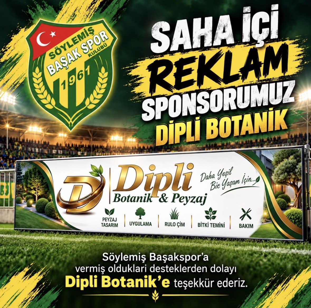 Saha İçi Reklam Sponsoru Dipli Botanik 🤝