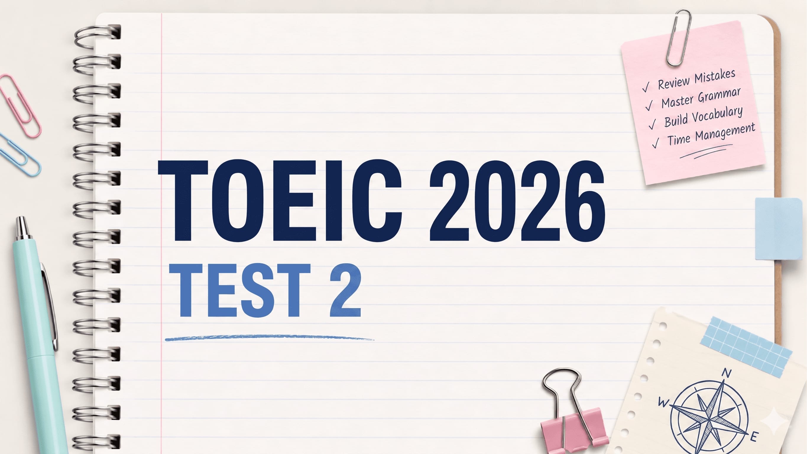 Đề thi thử T.O.E.I.C 2026 Test 2