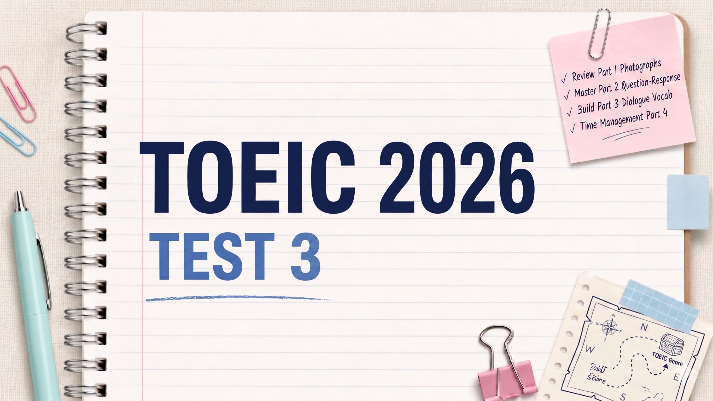 Đề thi thử T.O.E.I.C 2026 Test 3