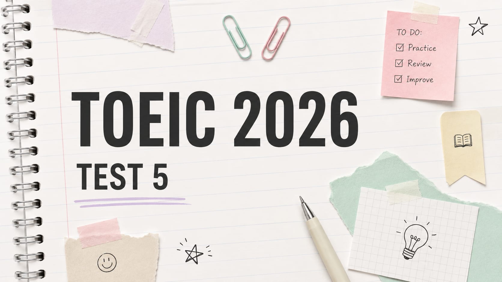 Đề thi thử T.O.E.I.C 2026 Test 5