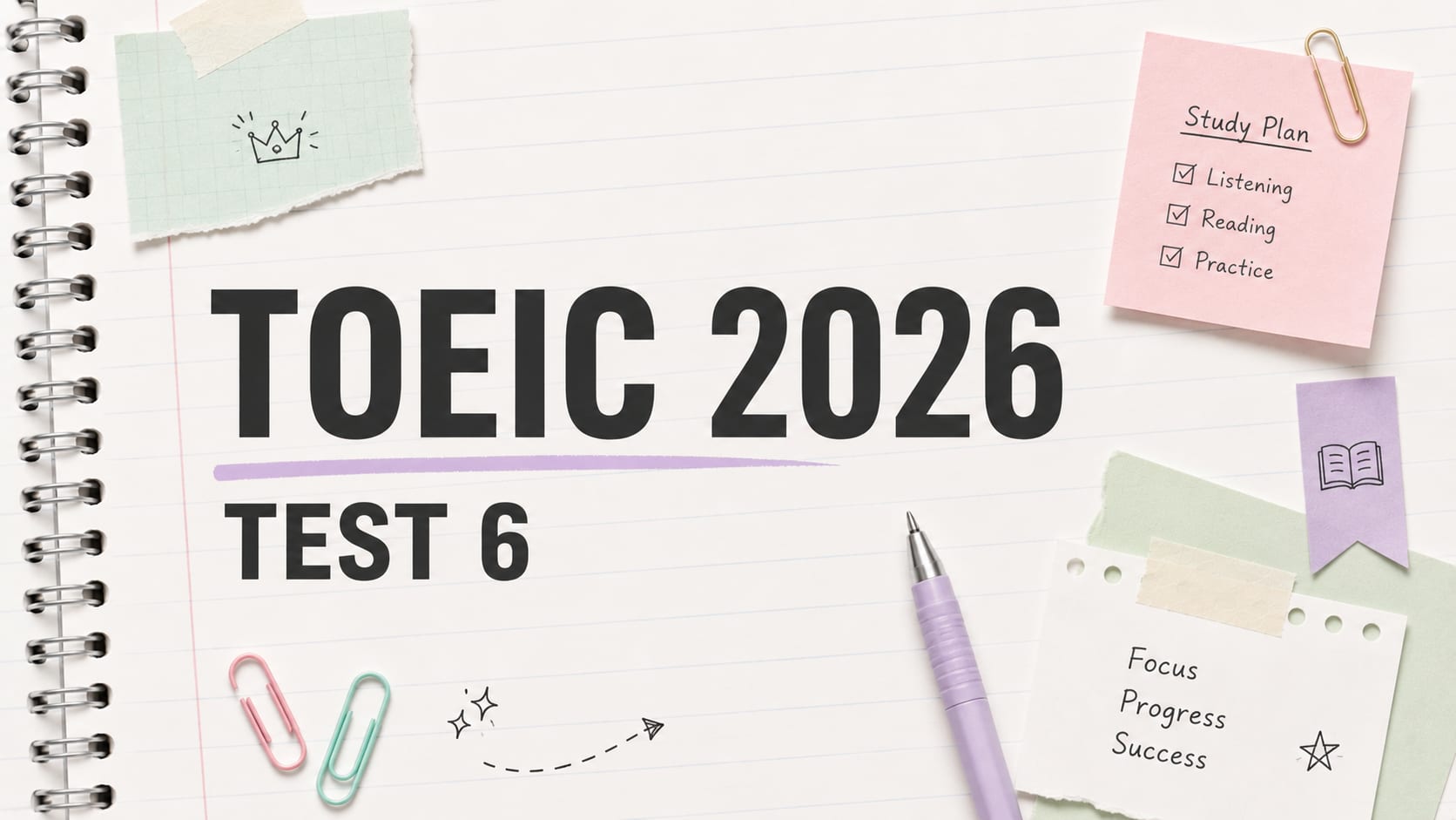 Đề thi thử T.O.E.I.C 2026 Test 6