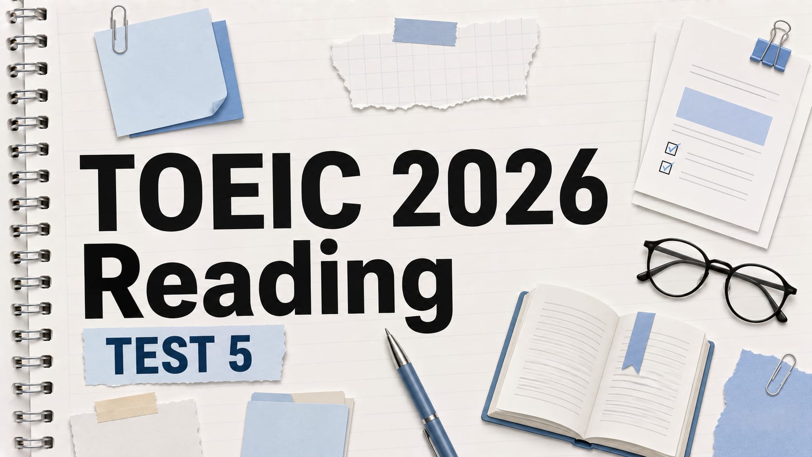 Đề thi thử T.O.E.I.C 2026 Test 5 Reading (100 câu)