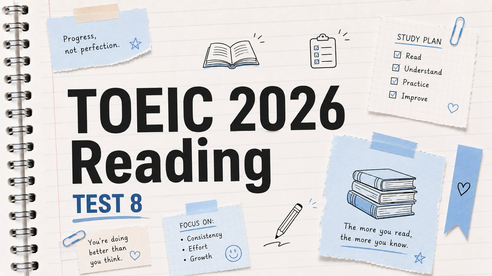 Đề thi thử T.O.E.I.C 2026 Test 8 Reading (100 câu)