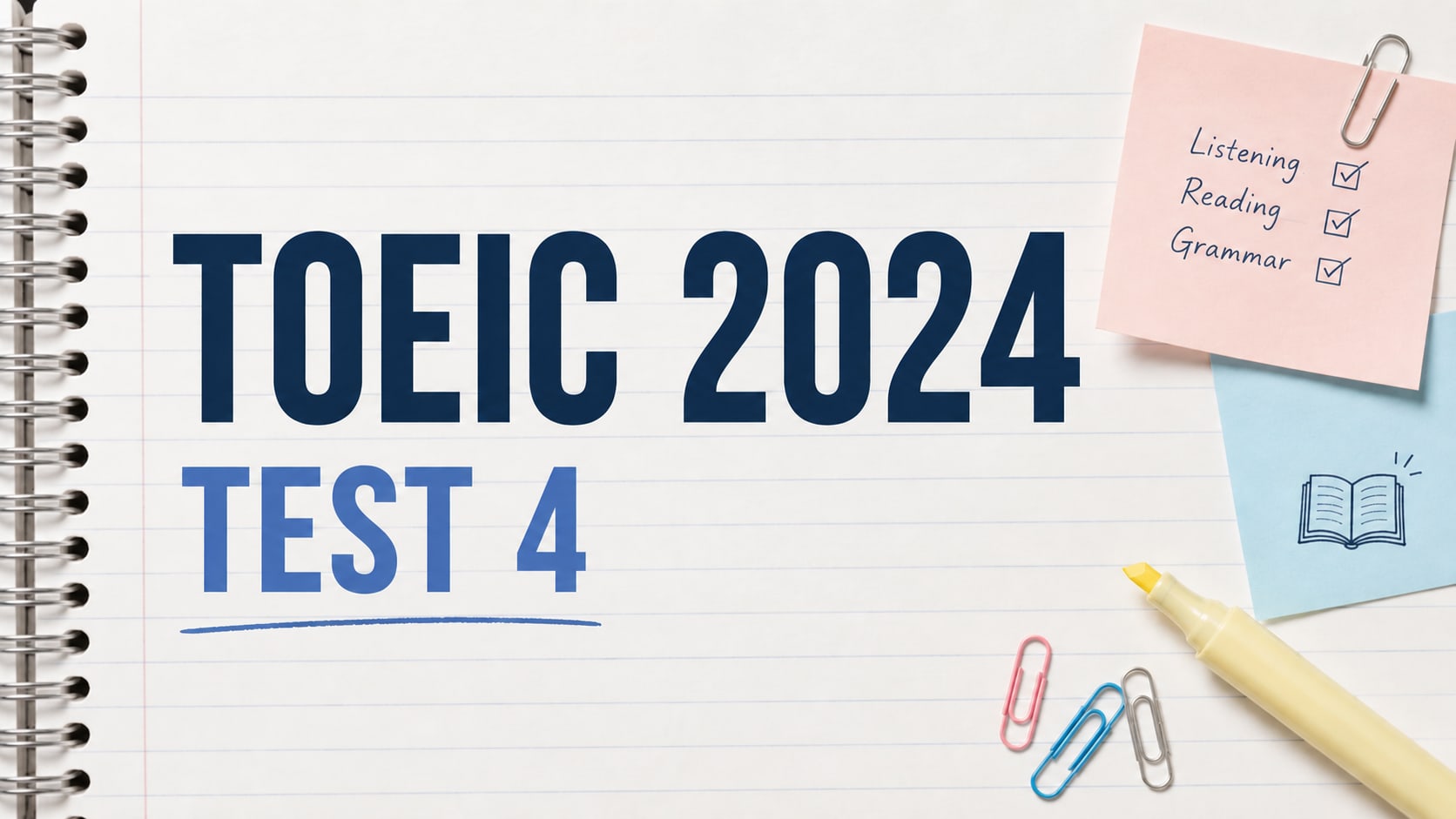Đề thi thử T.O.E.I.C 2024 Test 4