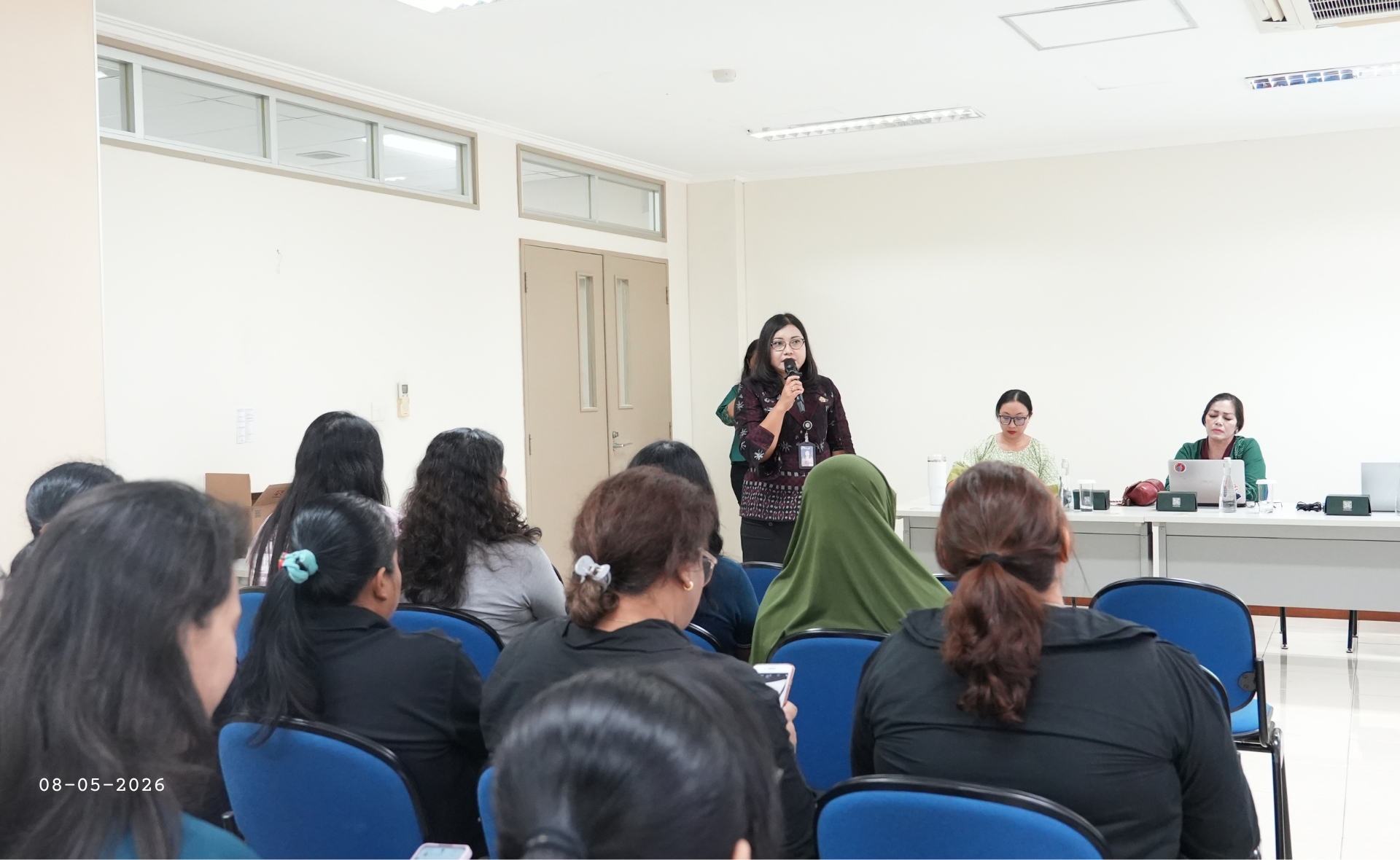 Expert speakers at women protection panel discussion in Bali