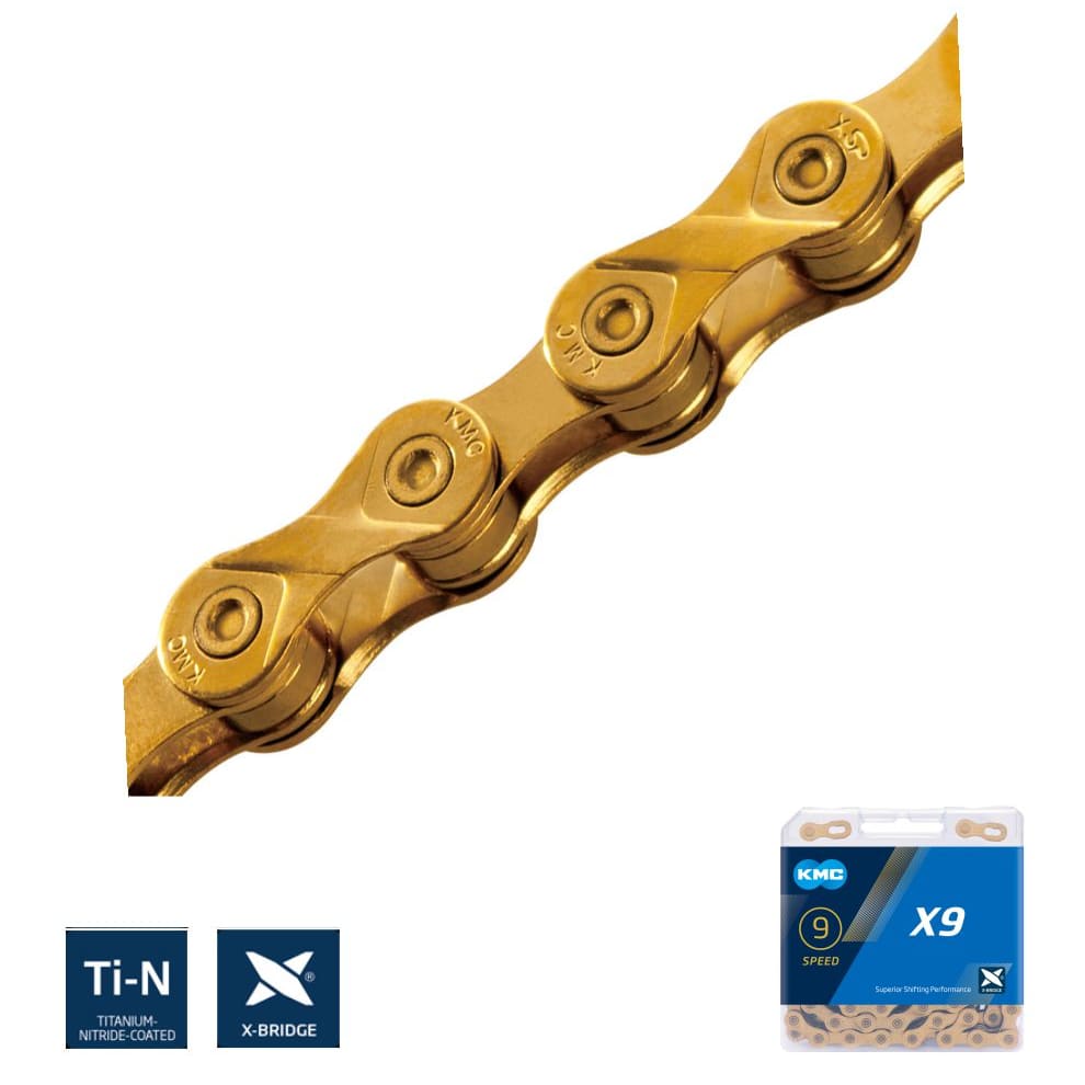 KMC X9 Ti-N GOLD (9 SPEED)