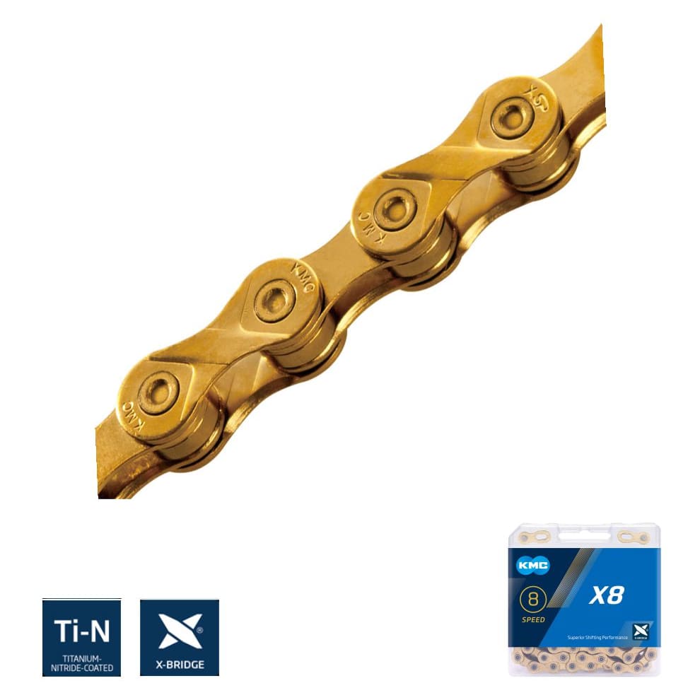 KMC X8 Ti-N GOLD (8 SPEED)