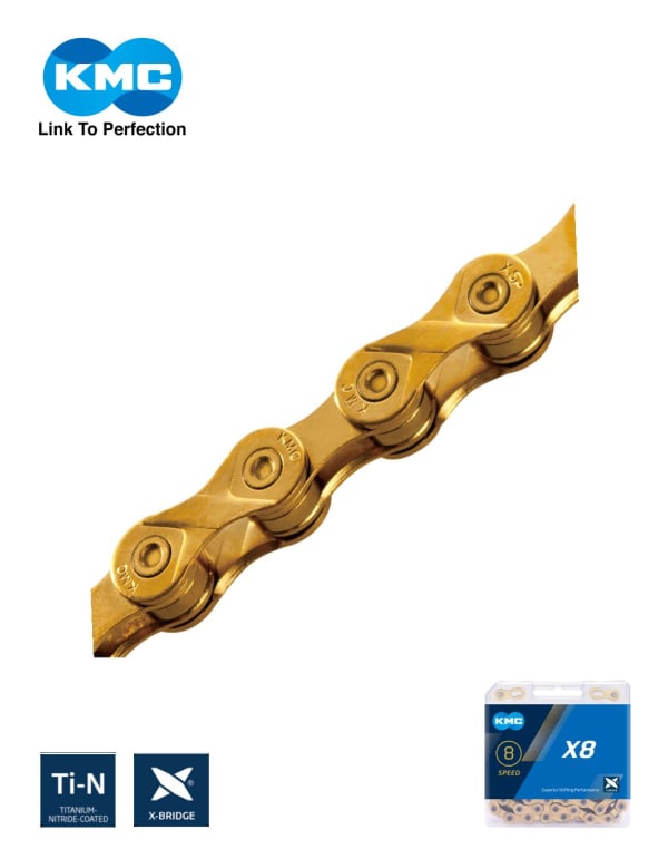 KMC X8 Ti-N GOLD (8 SPEED)