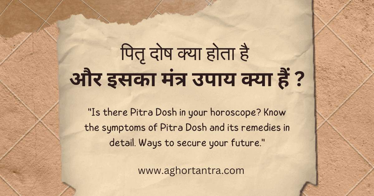 Pitra Dosh / पितृ दोष :