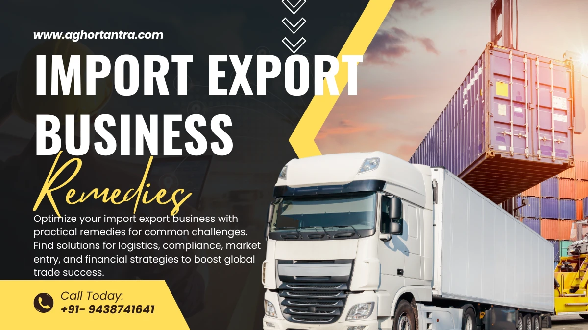 Import Export Business Remedies