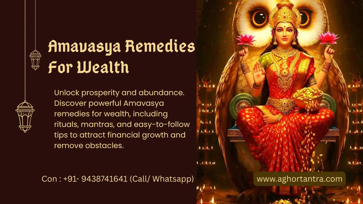 Amavasya Remedies For Wealth
