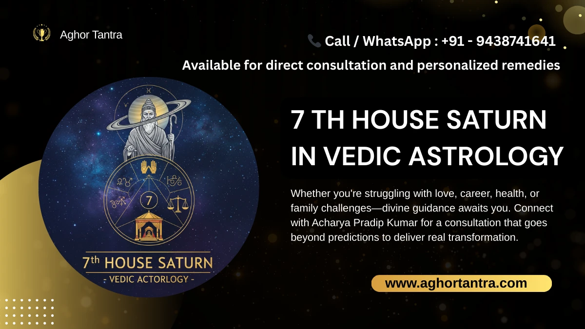 7th house Saturn in Vedic Astrology