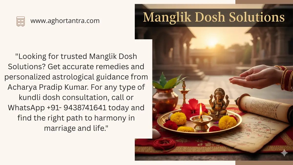 Manglik Dosh Solutions