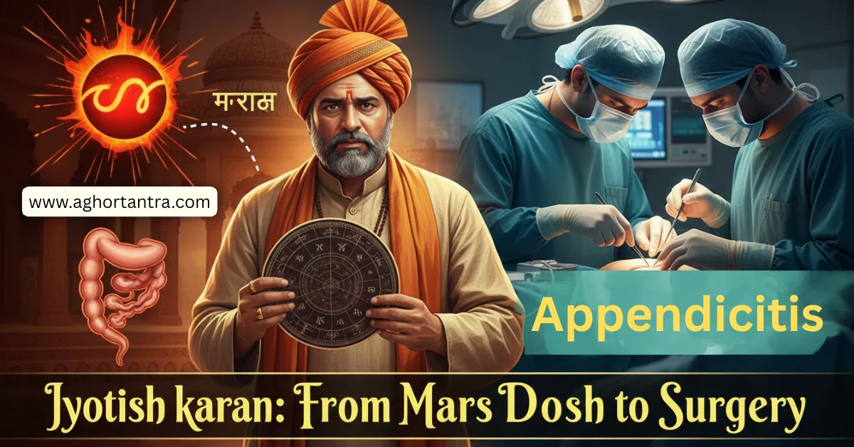 Appendicitis Jyotish Karan